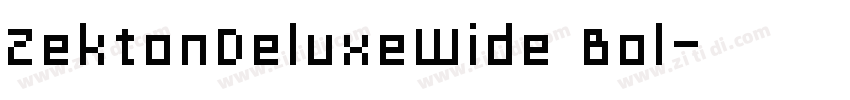 ZektonDeluxeWide Bol字体转换